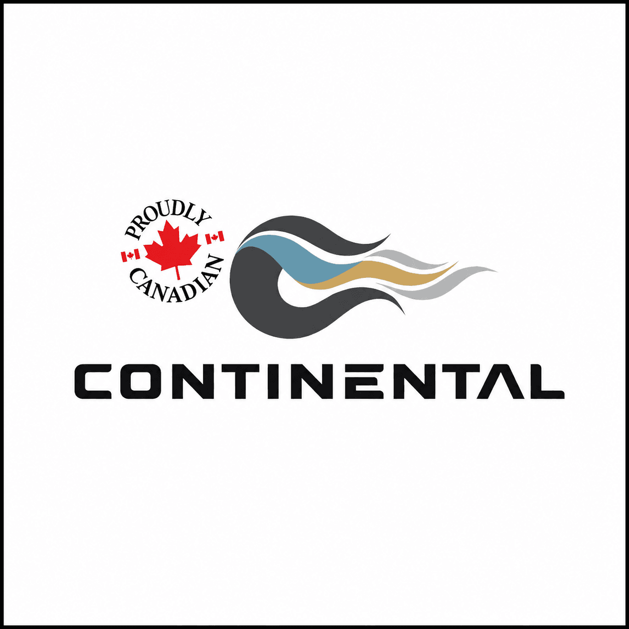 Continental logo featuring a stylized tire graphic and a 'Proudly Canadian' maple leaf emblem.
